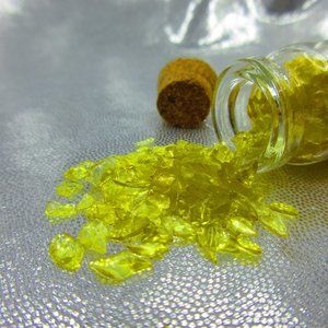 Citrine Gemstone Chips In A Bottle Embellishments Natural Semi Precious
